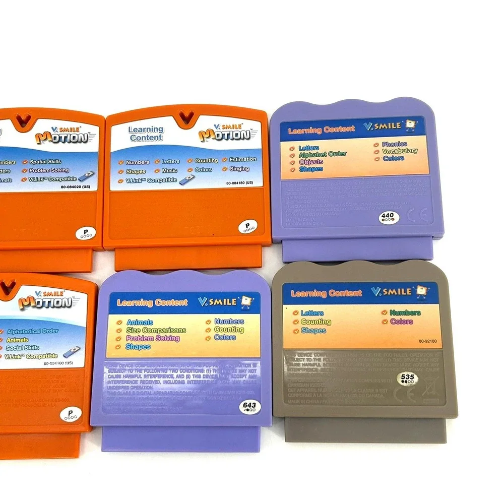Vtech V.Smile & V.Motion Game Cartridge Lot of 8 Disney Mickey Lion King Dora
